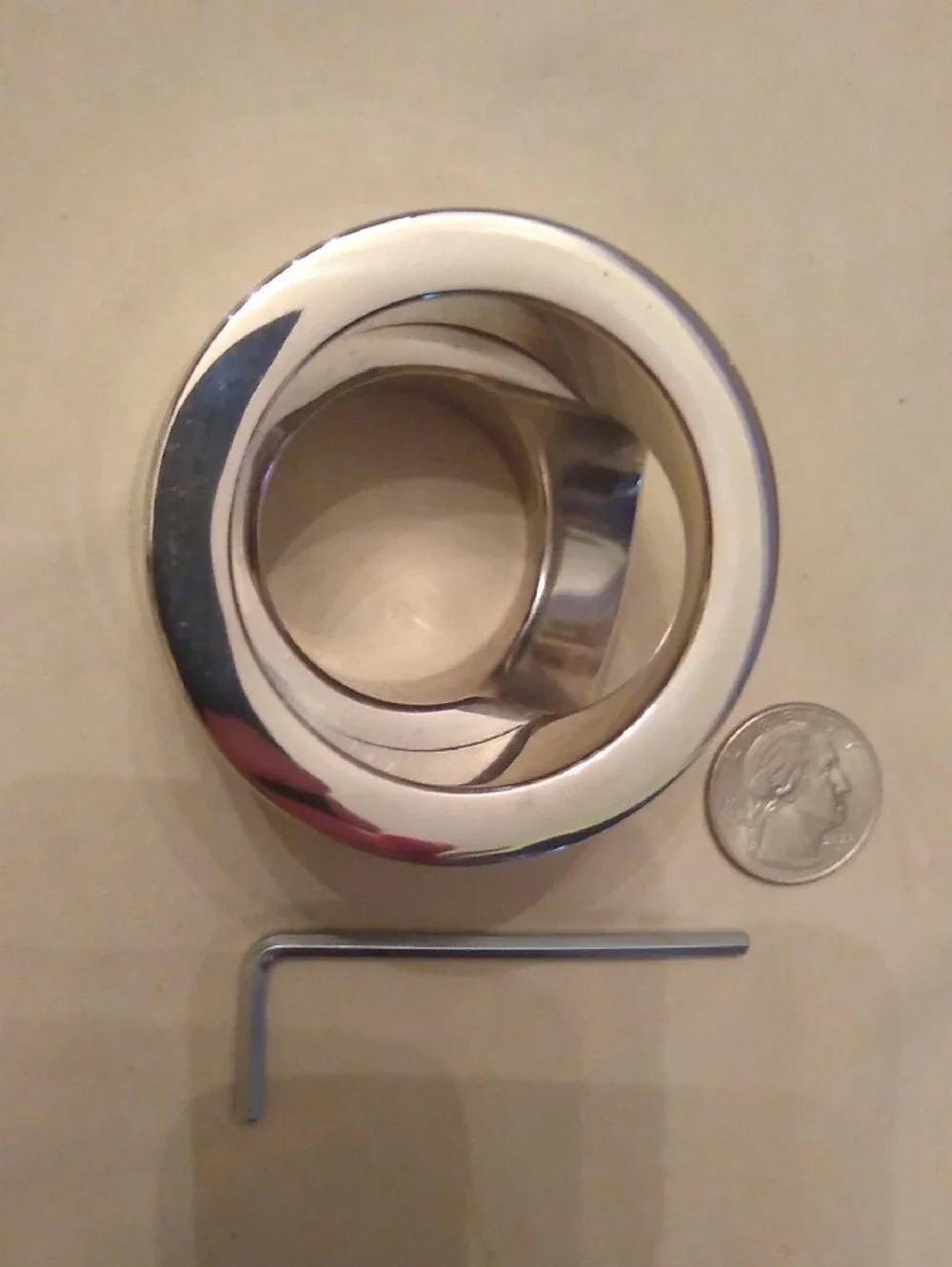 Steel C**k & Ball Ring Stretcher